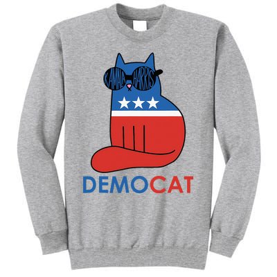 Vote Democat Cat Democrat Liberal Cat Lover Funny Tall Sweatshirt