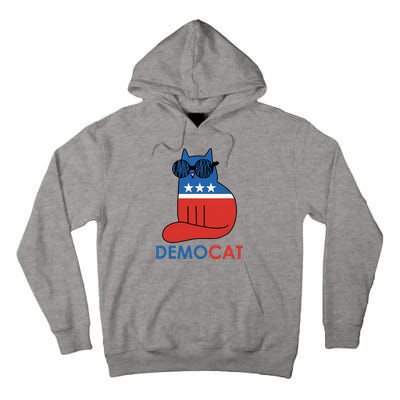 Vote Democat Cat Democrat Liberal Cat Lover Funny Tall Hoodie