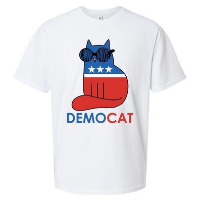 Vote Democat Cat Democrat Liberal Cat Lover Funny Sueded Cloud Jersey T-Shirt