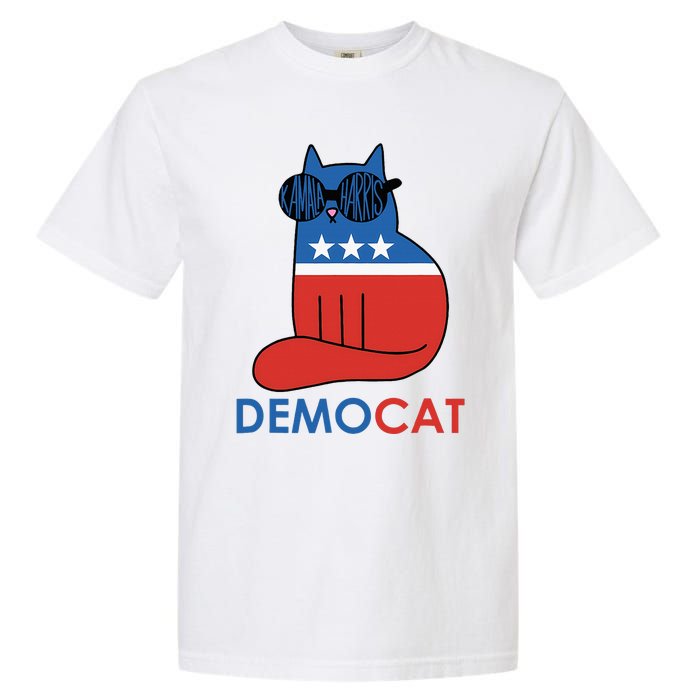 Vote Democat Cat Democrat Liberal Cat Lover Funny Garment-Dyed Heavyweight T-Shirt