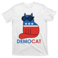 Vote Democat Cat Democrat Liberal Cat Lover Funny T-Shirt