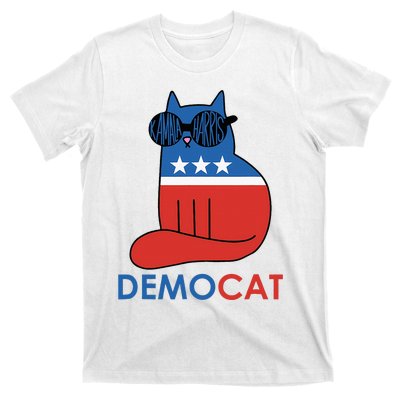 Vote Democat Cat Democrat Liberal Cat Lover Funny T-Shirt