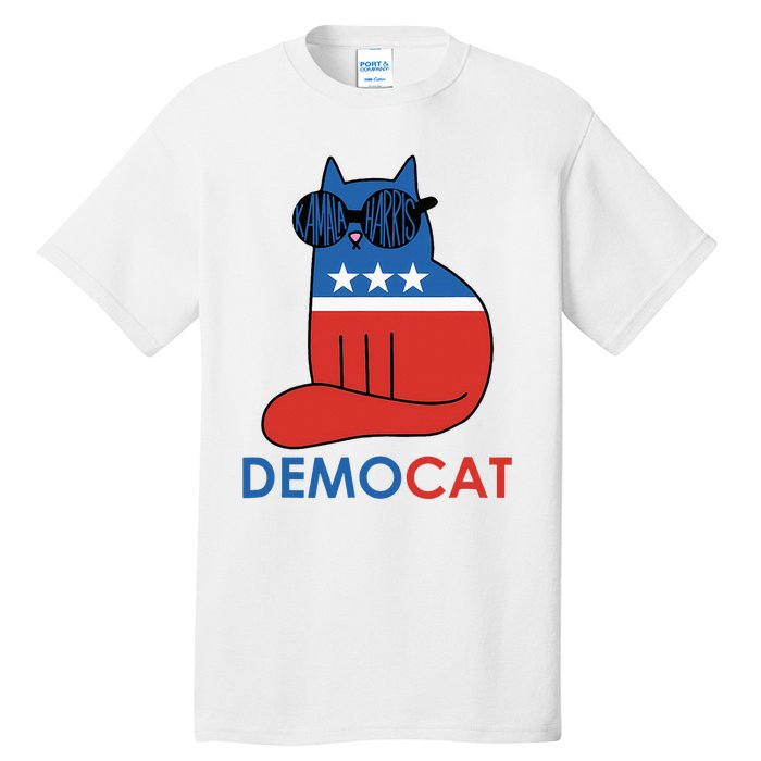 Vote Democat Cat Democrat Liberal Cat Lover Funny Tall T-Shirt