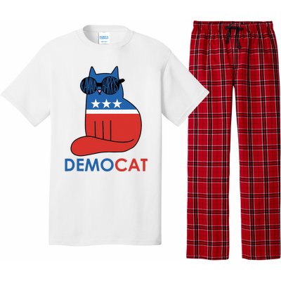 Vote Democat Cat Democrat Liberal Cat Lover Funny Pajama Set