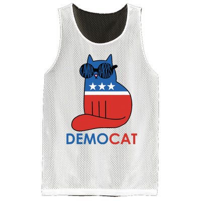 Vote Democat Cat Democrat Liberal Cat Lover Funny Mesh Reversible Basketball Jersey Tank