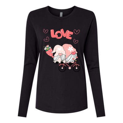 Valentines Day Cute Love Heart Gnome Leopard Cheetah Print Great Gift Womens Cotton Relaxed Long Sleeve T-Shirt