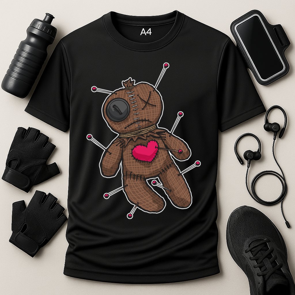 VooDoo Doll Cartoon Cooling Performance Crew T-Shirt
