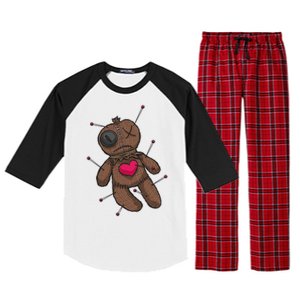 VooDoo Doll Cartoon Raglan Sleeve Pajama Set