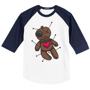 VooDoo Doll Cartoon Baseball Sleeve Shirt