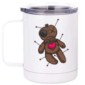 VooDoo Doll Cartoon 12 oz Stainless Steel Tumbler Cup