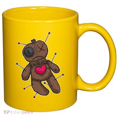 VooDoo Doll Cartoon 11oz C Handle Ceramic Mug