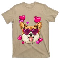 Valentines Day Corgi Heart Couples Love Day Corgi Dog Lover T-Shirt