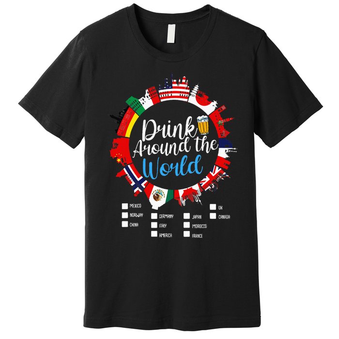 Vacation Drinking Countries International National Premium T-Shirt