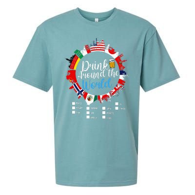 Vacation Drinking Countries International National Sueded Cloud Jersey T-Shirt