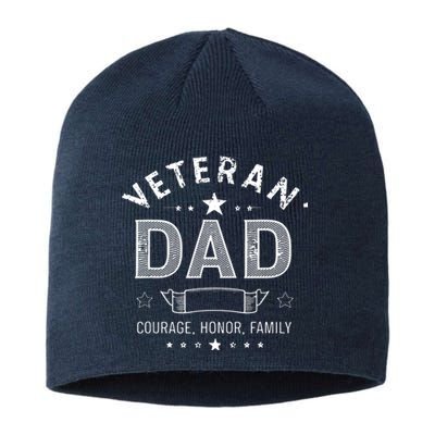 Veteran Dad Courage Honor Family Sustainable Beanie