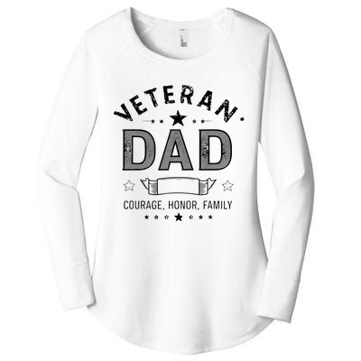 Veteran Dad Courage Honor Family Women's Perfect Tri Tunic Long Sleeve Shirt