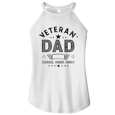 Veteran Dad Courage Honor Family Women’s Perfect Tri Rocker Tank