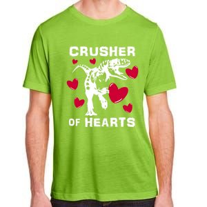 Valentine's Day Crusher Of Hearts Funny Tgiftrex Dinosaur Cool Gift Adult ChromaSoft Performance T-Shirt