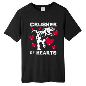 Valentine's Day Crusher Of Hearts Funny Tgiftrex Dinosaur Cool Gift Tall Fusion ChromaSoft Performance T-Shirt