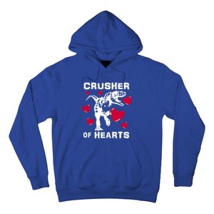 Valentine's Day Crusher Of Hearts Funny Tgiftrex Dinosaur Cool Gift Hoodie