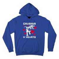 Valentine's Day Crusher Of Hearts Funny Tgiftrex Dinosaur Cool Gift Hoodie