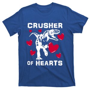 Valentine's Day Crusher Of Hearts Funny Tgiftrex Dinosaur Cool Gift T-Shirt