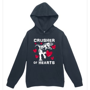 Valentine's Day Crusher Of Hearts Funny Tgiftrex Dinosaur Cool Gift Urban Pullover Hoodie