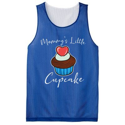 Valentines Day Cupcakes Gift Mommy's Little Cupcake Funny Gift Mesh Reversible Basketball Jersey Tank