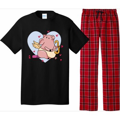 Valentine’s Day Cupid Pig Friend Friend Gift Pajama Set