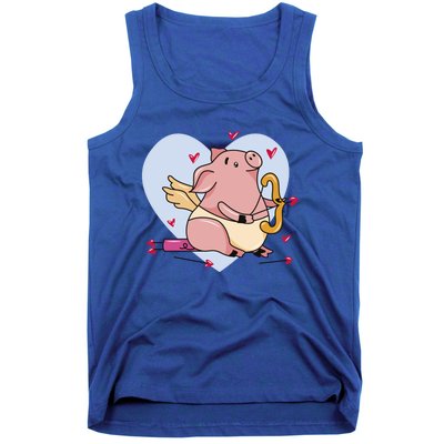 Valentine’s Day Cupid Pig Friend Friend Gift Tank Top