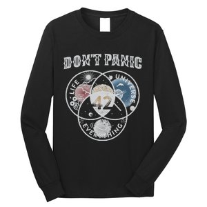 Venn Diagram DonT Panic Life The Universe And Everything 42 Long Sleeve Shirt