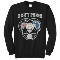 Venn Diagram DonT Panic Life The Universe And Everything 42 Sweatshirt