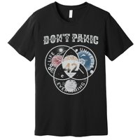 Venn Diagram DonT Panic Life The Universe And Everything 42 Premium T-Shirt