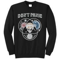 Venn Diagram DonT Panic Life The Universe And Everything 42 Tall Sweatshirt