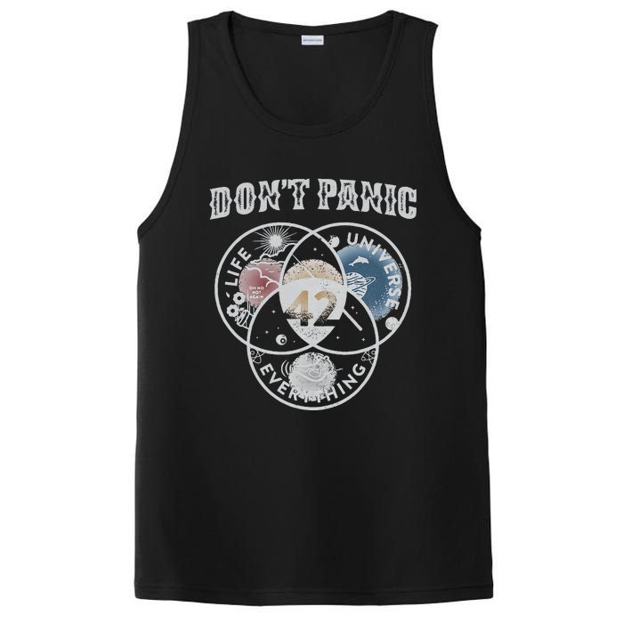 Venn Diagram DonT Panic Life The Universe And Everything 42 PosiCharge Competitor Tank