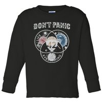 Venn Diagram DonT Panic Life The Universe And Everything 42 Toddler Long Sleeve Shirt