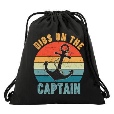 Vintage Distressed Dibs On The Captain Drawstring Bag