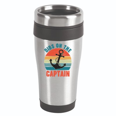 Vintage Distressed Dibs On The Captain 16oz Travel Tumbler