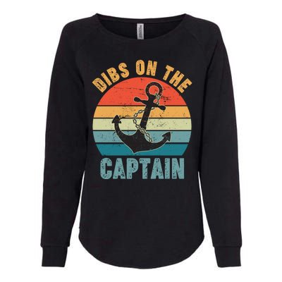 Vintage Distressed Dibs On The Captain Womens California Wash Sweatshirt