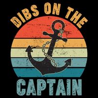 Vintage Distressed Dibs On The Captain Tie-Dye T-Shirt