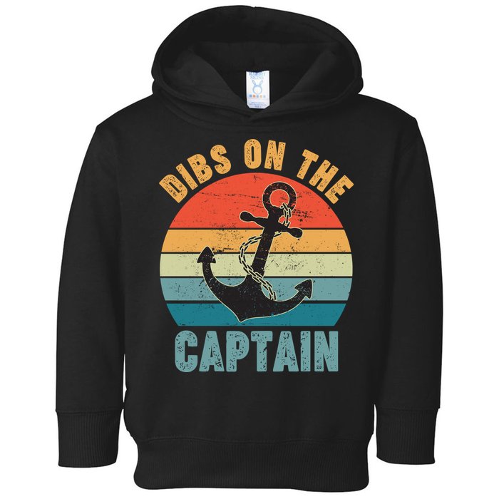 Vintage Distressed Dibs On The Captain Toddler Hoodie