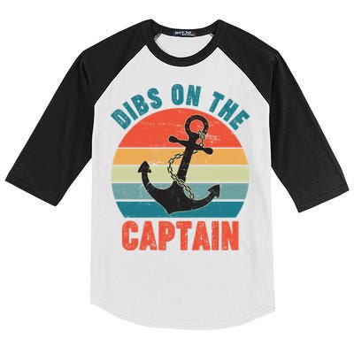 Vintage Distressed Dibs On The Captain Kids Colorblock Raglan Jersey