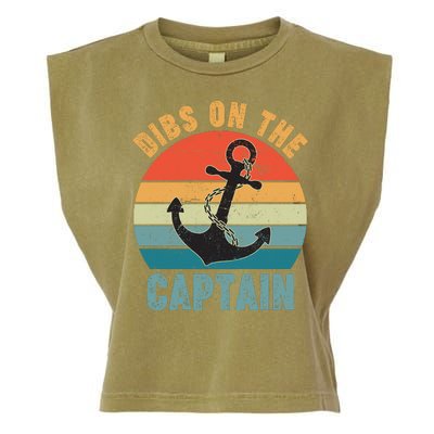 Vintage Distressed Dibs On The Captain Garment-Dyed Women's Muscle Tee