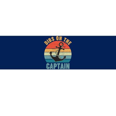 Vintage Distressed Dibs On The Captain Bumper Sticker