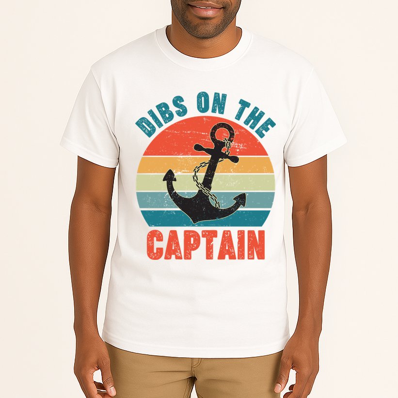 Vintage Distressed Dibs On The Captain Tall T-Shirt