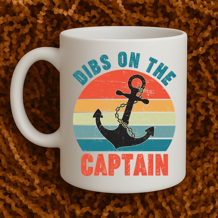 Vintage Distressed Dibs On The Captain Mug