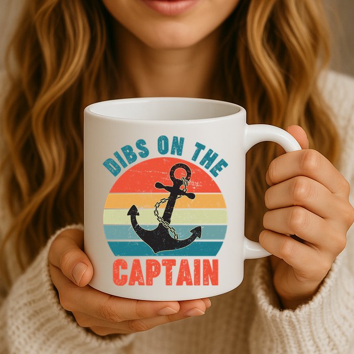 Vintage Distressed Dibs On The Captain Mug