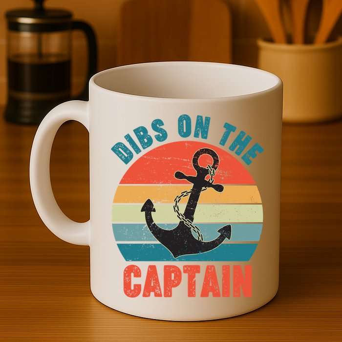 Vintage Distressed Dibs On The Captain Mug