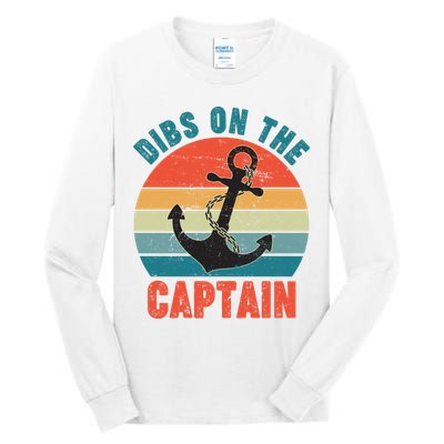 Vintage Distressed Dibs On The Captain Tall Long Sleeve T-Shirt