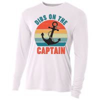 Vintage Distressed Dibs On The Captain Cooling Performance Long Sleeve Crew